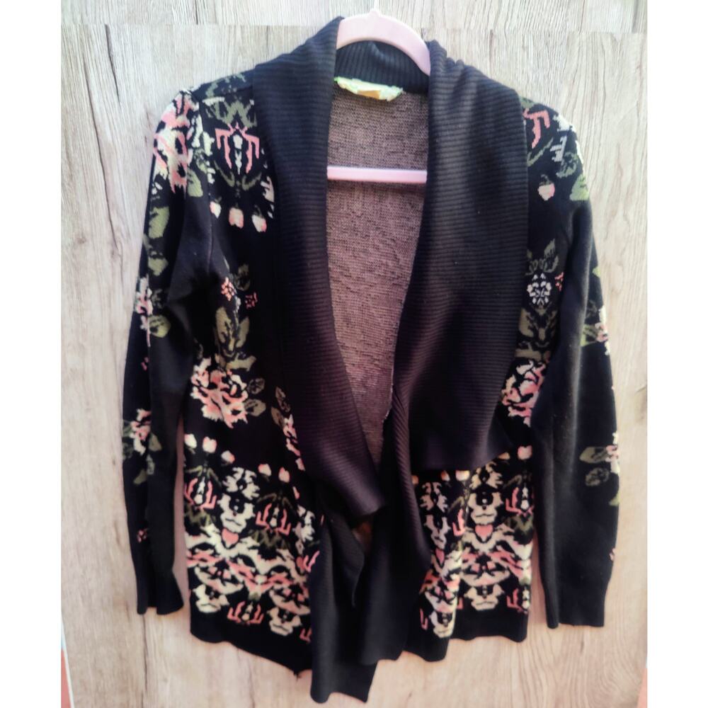 UO Y2K Boho Floral Waterfall‎ Cardigan Whimsigoth Witchy Indie Sleeze SZ S
